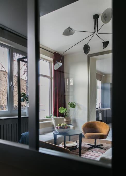 Dark Blue Apartment Warschau Buitenkant foto
