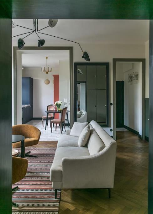 Dark Blue Apartment Warschau Buitenkant foto