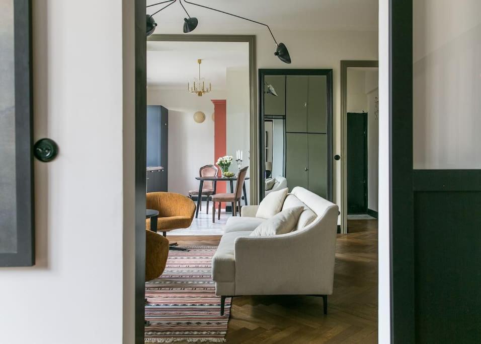 Dark Blue Apartment Warschau Buitenkant foto