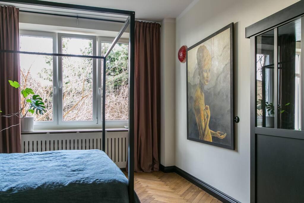 Dark Blue Apartment Warschau Buitenkant foto